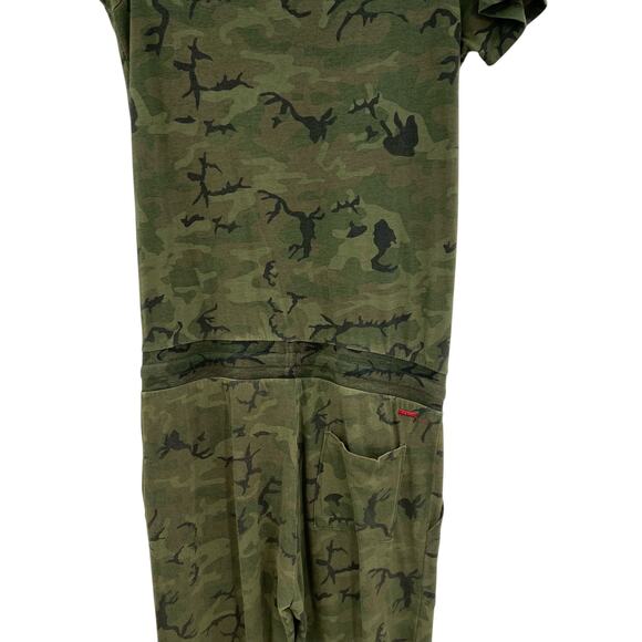 n:Philanthropy Britton Jumpsuit Off the Shoulder Camo Print Green Size XS - Picture 9 of 14